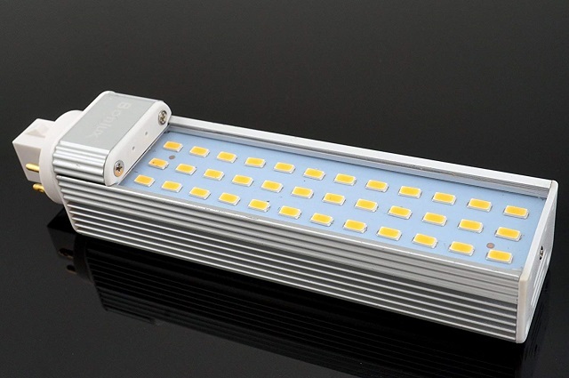 Bonlux 13W GX24 4-Pin Rotatable LED PLC Lamp 26W CFL Repalcement LED G24Q/GX24Q Harizontal Recessed Down Light 2-Pack