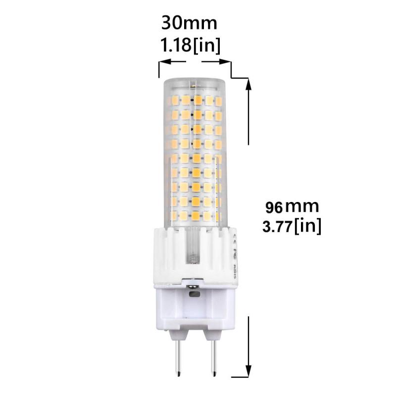 Bonlux 15W G8.5 LED Light Bulb G8.5 Bi Pin Base Corn Light 150W Halogen Replacement, 2-Pack