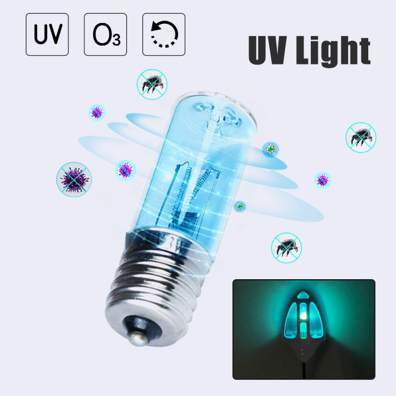 Ultraviolet Sterilizer Disinfection Light Bulb, 3W UV Ozone Germicidal Light E17 Intermediate UV-C Air Purifier Replacement Bulb for GG1000, GG1000CA