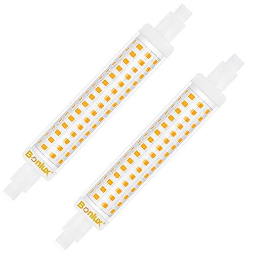 10W Non-Dimmable R7s118mm J118 LED Bulb Linear Double Ended Base Floodlight 120W Halogen Lamp Replacement for Garden, Garage, Parlor (2-PACK)