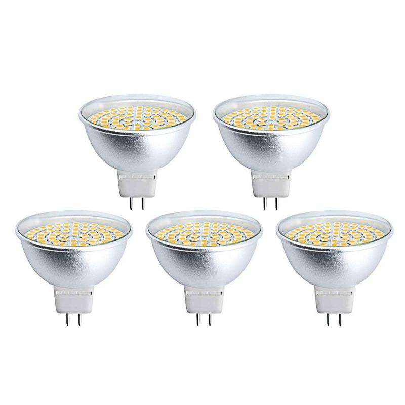 MR16 GU5.3 220V 5W 500lm LED bulb, equivalent to 50W halogen lamp warm white (5-pack)