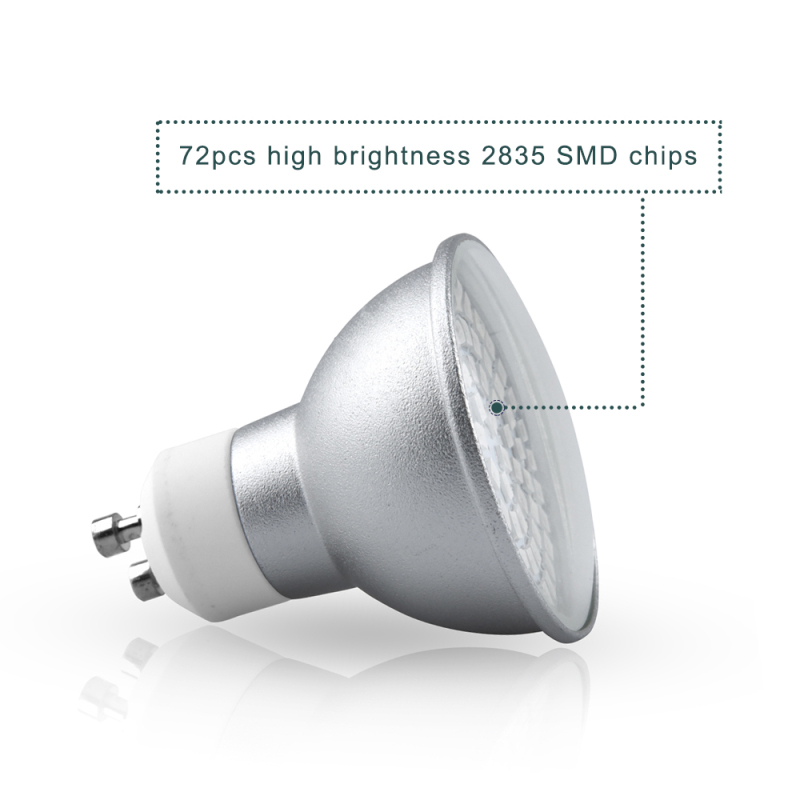 220V MR16 5W RGB GU10 LED Spotlight Bulbs - 50W GU10 Halogen Spot Light Equivalent for Landscape, Display Lighting, Recessed Cans Decoration (2-Pack)