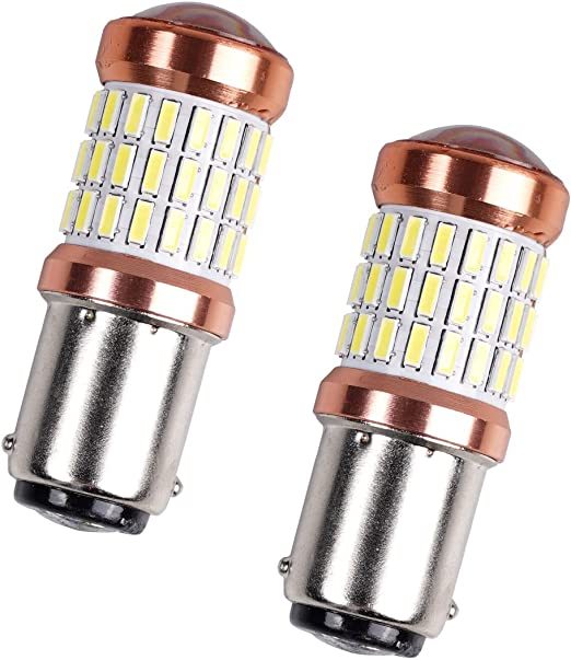 5W Ba15d 1157 LED Bulbs, DC 12-30V Cold White 6000K Double Connect Base Bulbs Equivalent to 35-50W Halogen Bulbs for RV, Camper Lighting, Boat, Carava