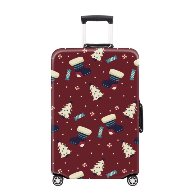 JUSTOP christmas suitcase cover spandex suitcase cover suitcase cover protector