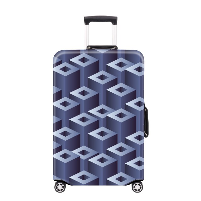 JUSTOP custom geometric suitcase cover sublimation suitcase cover waterproof neoprene suitcase cover