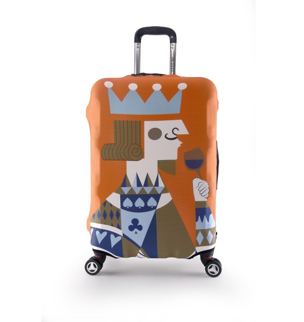 JUSTOP jersey fabric luggage cover custom print luggage cover silicone suitcase cover