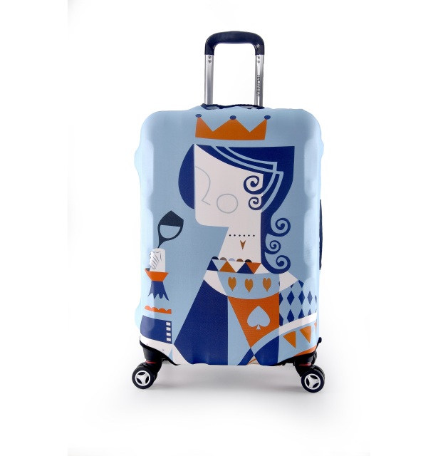 JUSTOP jersey fabric luggage cover custom print luggage cover silicone suitcase cover