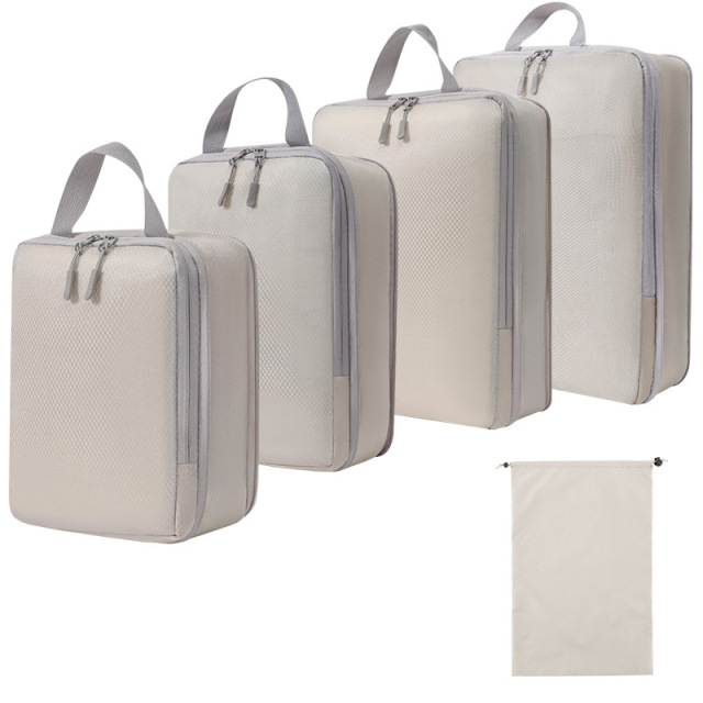 JUSTOP waterproof travel bag folding compression packing cubes travel organizer bag set