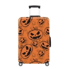 JUSTOP Halloween custom print luggage cover neoprene luggage cover dustproof protective waterproof