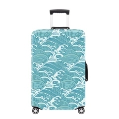 JUSTOP Japanese style patterns suitcase cover custom logo polyester luggage cover