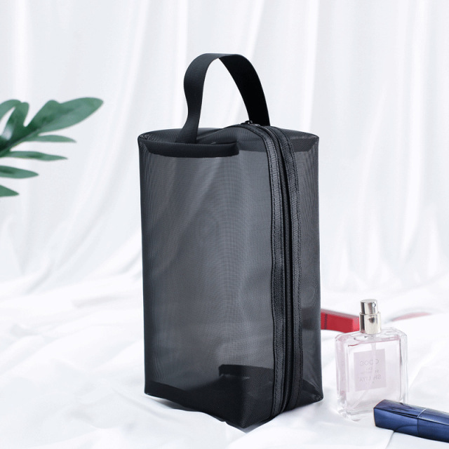 JUSTOP clear makeup bag nylon travel cosmetic bag canvas cosmetic bag