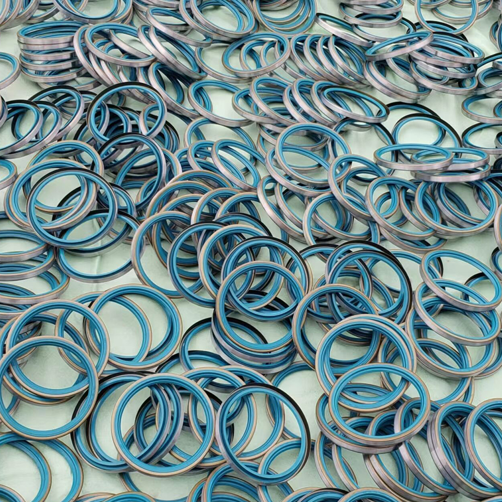 Bulk packaging and pallet cargo of heavy duty trailer wheel grease seals ready for international shipping.