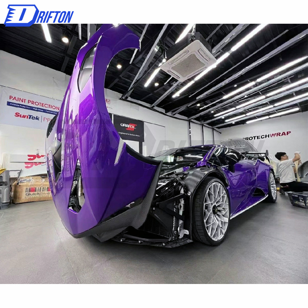 Dry Carbon Fiber Front Lip (top part ) For Lamborghini Huracan STO