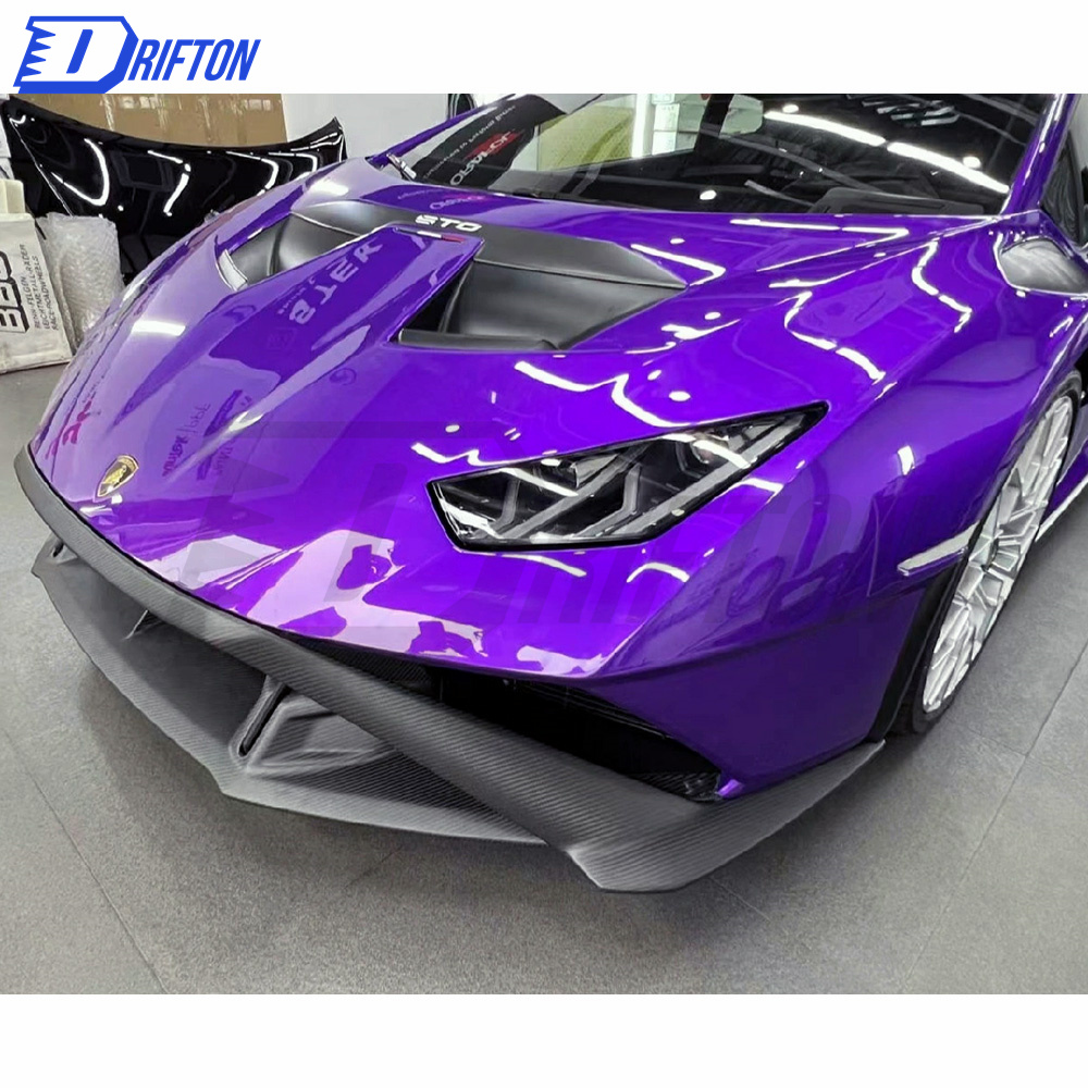 Dry Carbon Fiber Front Lip (top part ) For Lamborghini Huracan STO