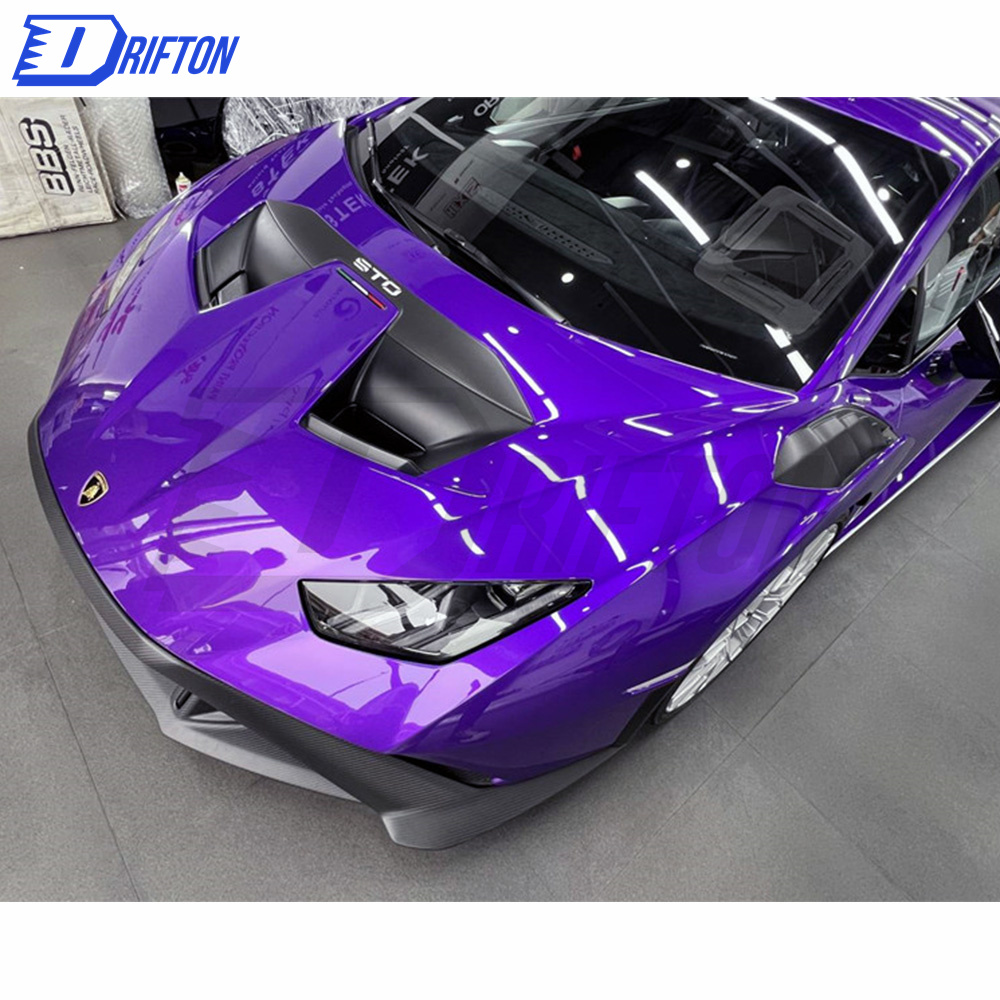 Dry Carbon Fiber Front Lip (top part ) For Lamborghini Huracan STO