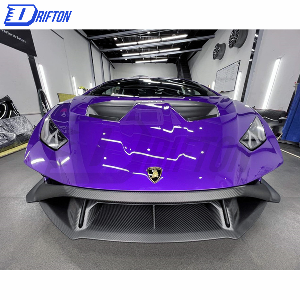 Dry Carbon Fiber Front Lip (top part ) For Lamborghini Huracan STO