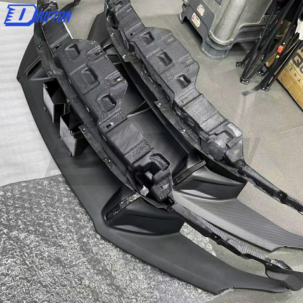 Dry Carbon Fiber Front Lip (top part ) For Lamborghini Huracan STO