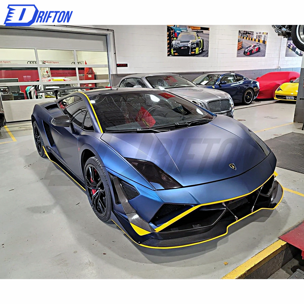 Super Trofeo Race Style Half Carbon Fiber Front Bumper For Lamborghini Gallardo LP550 LP560 LP570