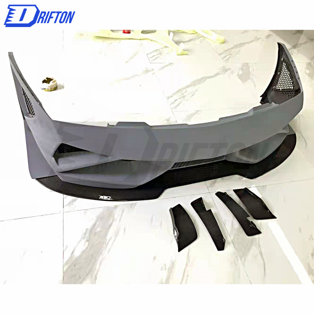 Super Trofeo Race Style Half Carbon Fiber Front Bumper For Lamborghini Gallardo LP550 LP560 LP570