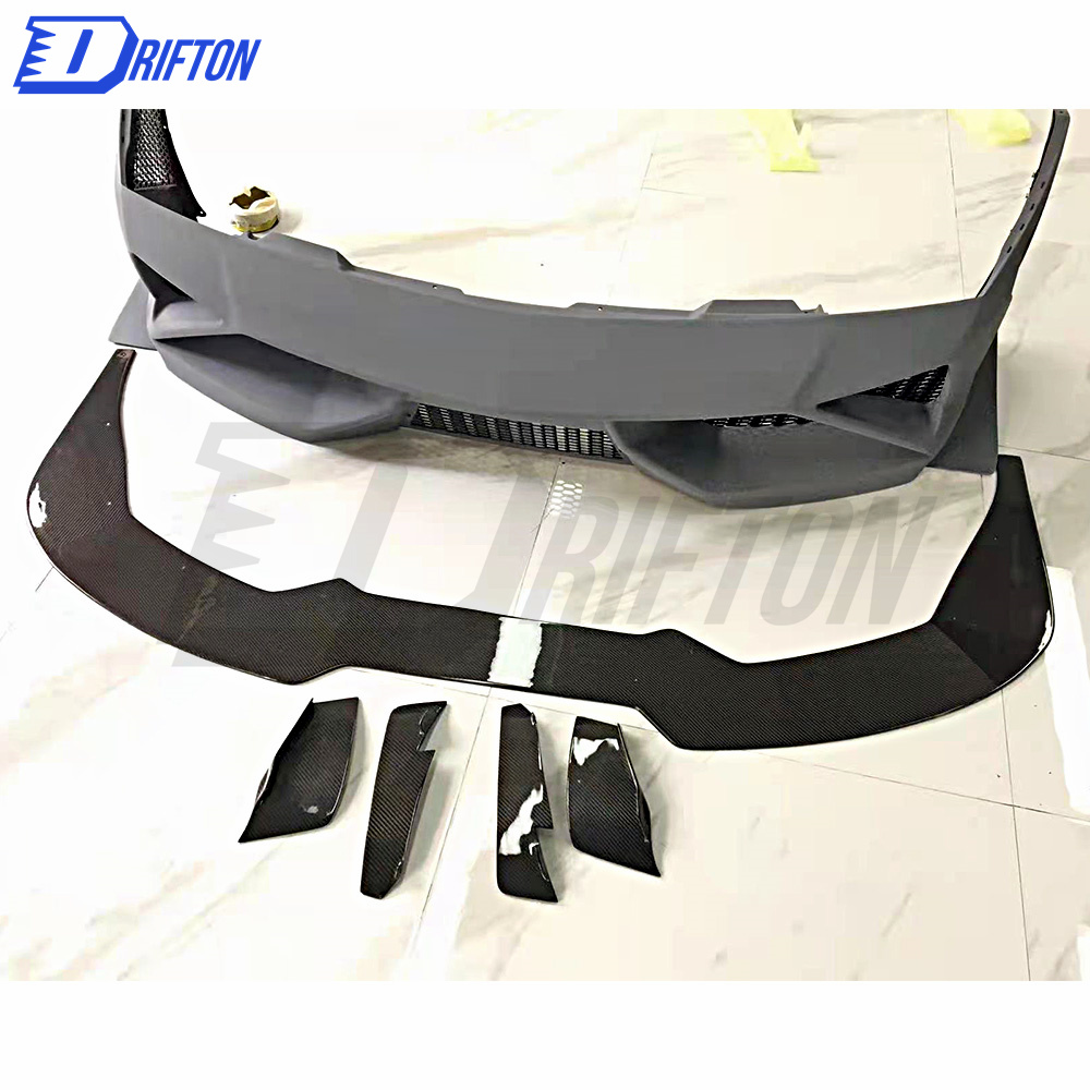 Super Trofeo Race Style Half Carbon Fiber Front Bumper For Lamborghini Gallardo LP550 LP560 LP570