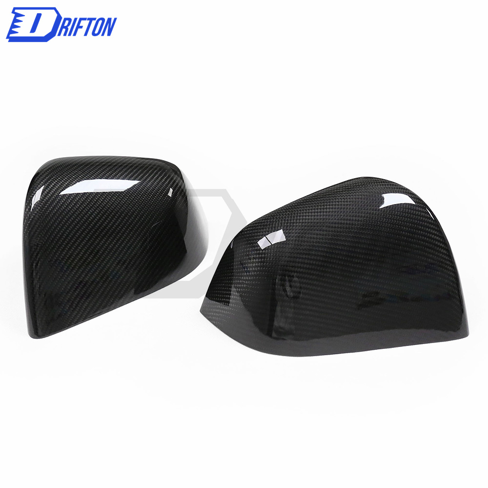 Carbon Fiber Mirror Cover Stick On For Tesla Model Y 2020-2021