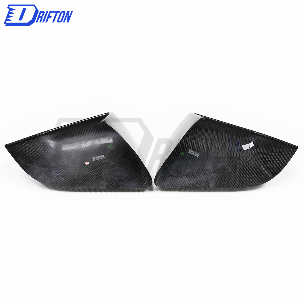 Carbon Fiber Mirror Cover Stick On For Tesla Model Y 2020-2021