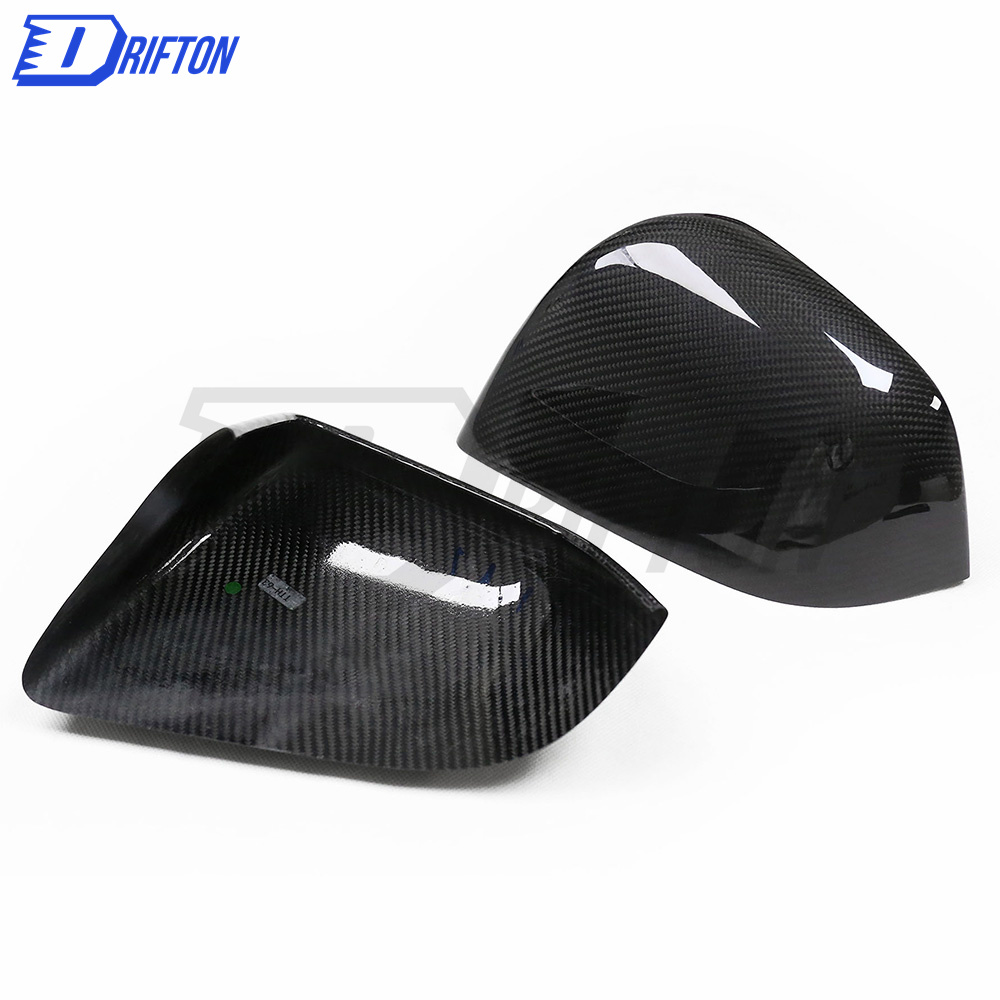 Carbon Fiber Mirror Cover Stick On For Tesla Model Y 2020-2021