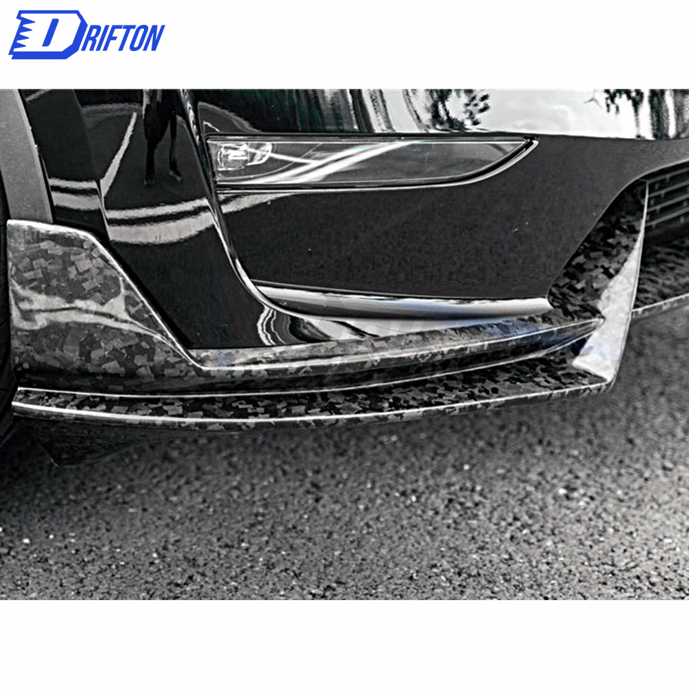MIW Style Forged Dry Carbon Fiber Front Lip For Tesla Model Y 2020-2021