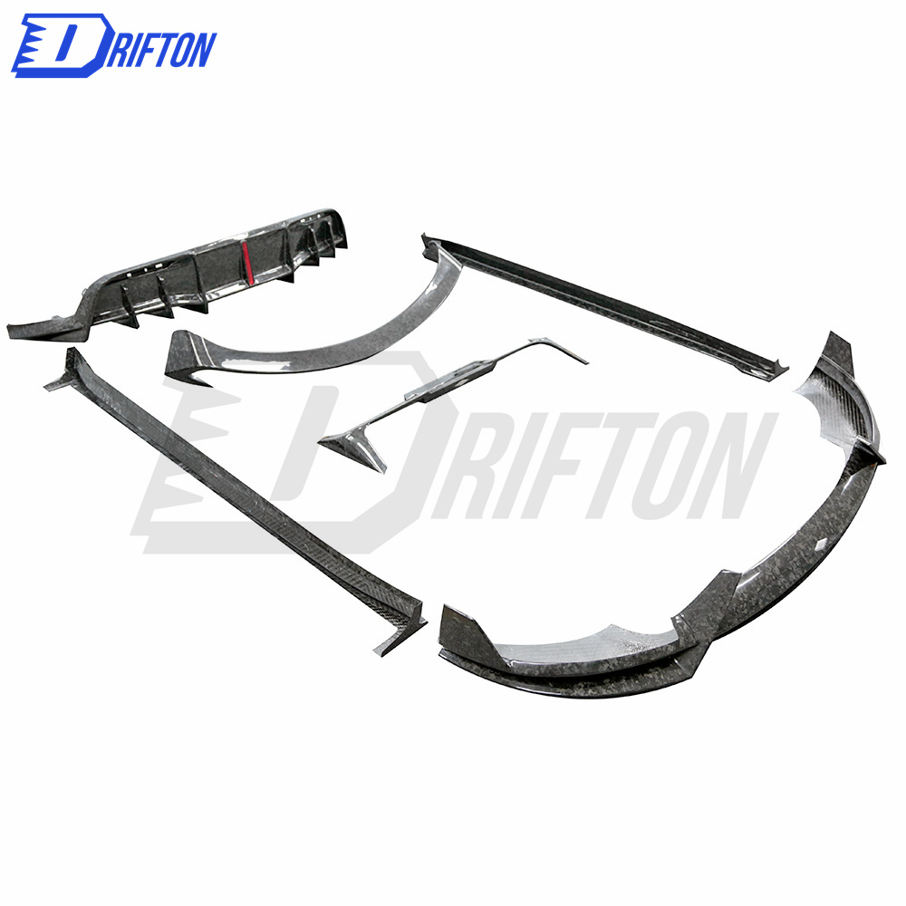 MIW Style Forged Dry Carbon Fiber Front Lip For Tesla Model Y 2020-2021
