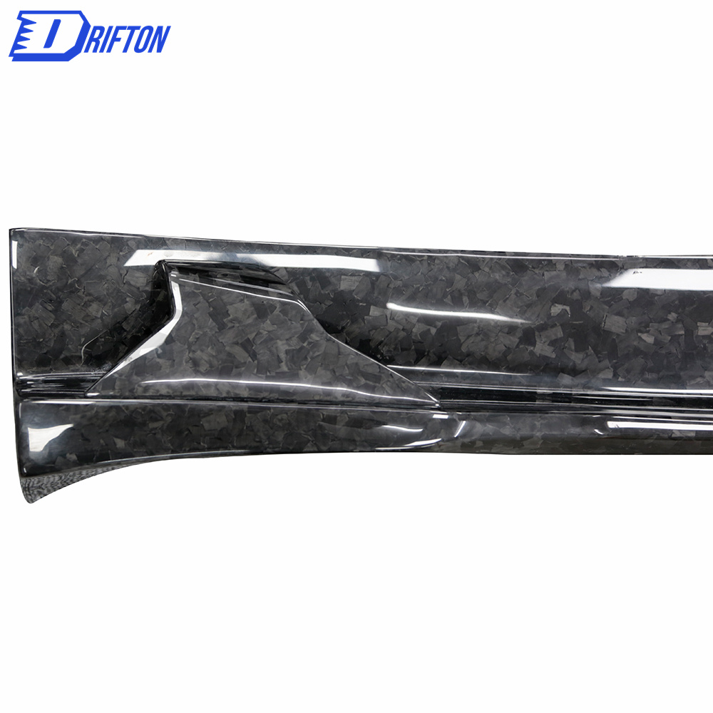 MIW Style Forged Dry Carbon Fiber Side Skirt For Tesla Model Y 2020-2021