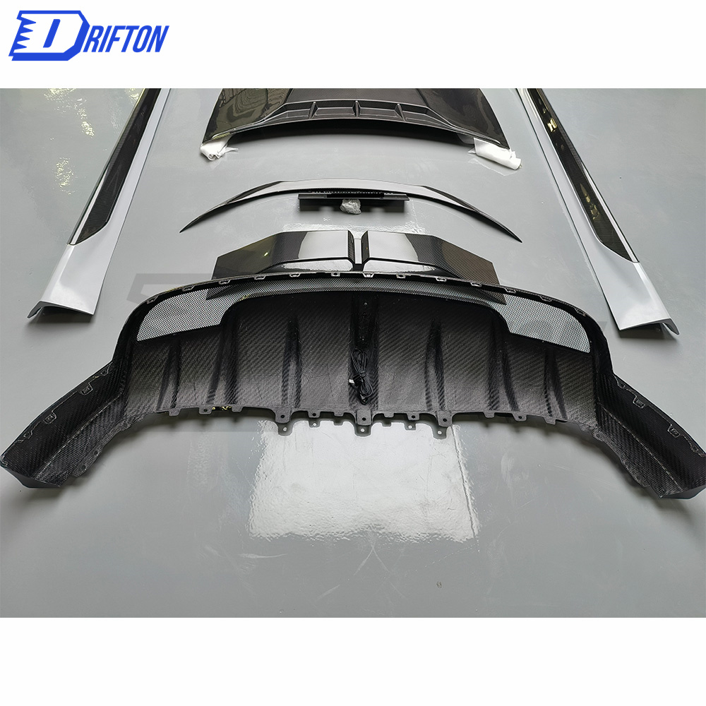 SD Style Dry Carbon Fiber Rear Diffuser For Tesla Model Y 2020-2021