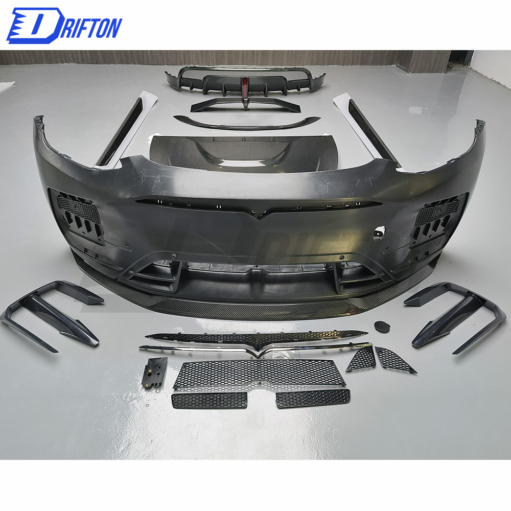 SD Style Dry Carbon Fiber Rear Diffuser For Tesla Model Y 2020-2021