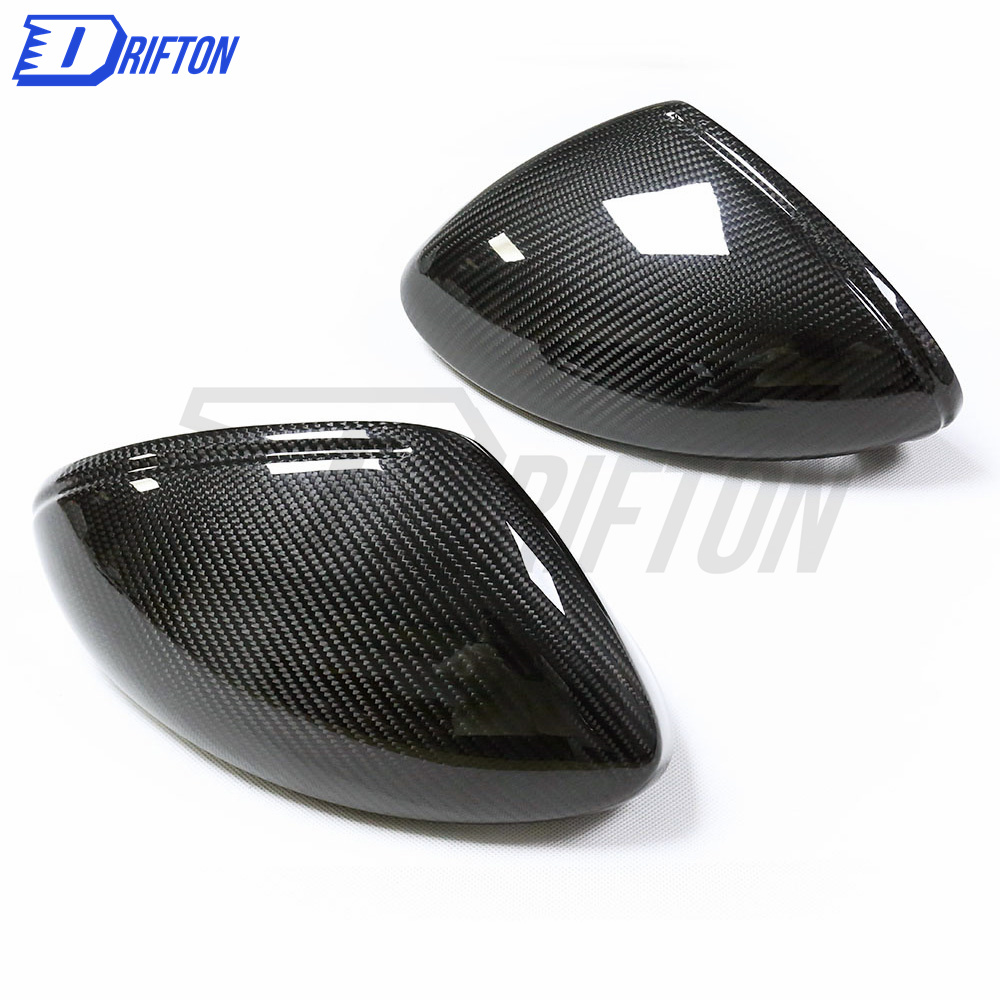 Dry Carbon Fiber Mirror Cap (replacement) LHD For Porsche 718 Cayman Boxster 2016-2020