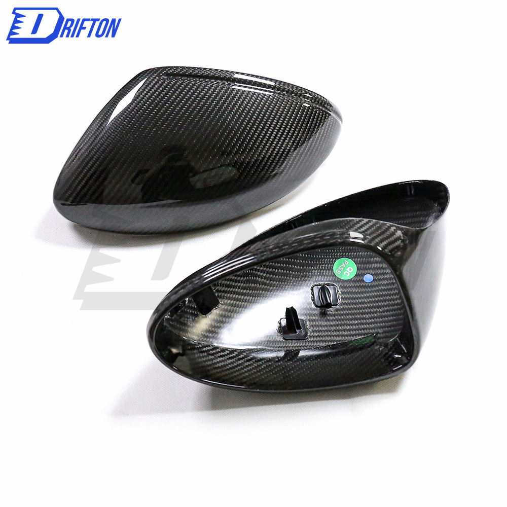 Dry Carbon Fiber Mirror Cap (replacement) RHD For Porsche 718 Cayman Boxster 2016-2020