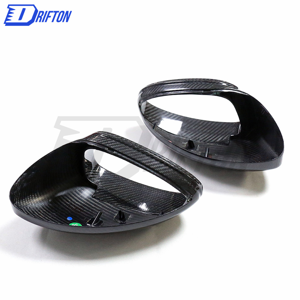 Dry Carbon Fiber Mirror Cap (replacement) RHD For Porsche 718 Cayman Boxster 2016-2020