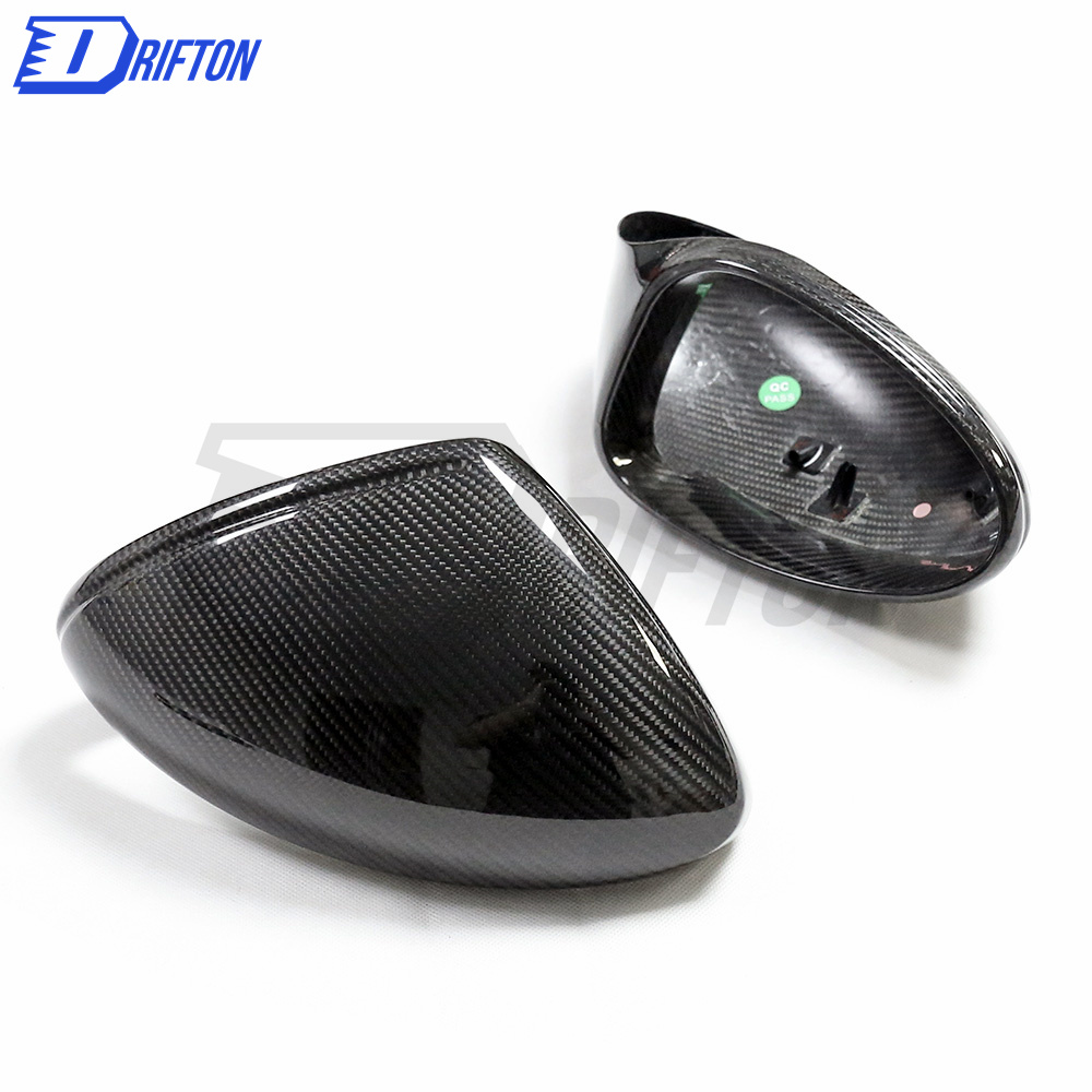 Dry Carbon Fiber Mirror Cap (replacement) RHD For Porsche 718 Cayman Boxster 2016-2020