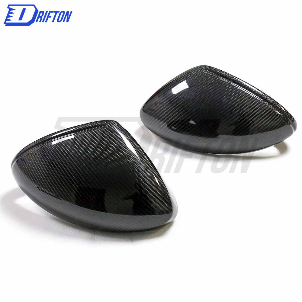 Dry Carbon Fiber Mirror Cap (replacement) RHD For Porsche 718 Cayman Boxster 2016-2020