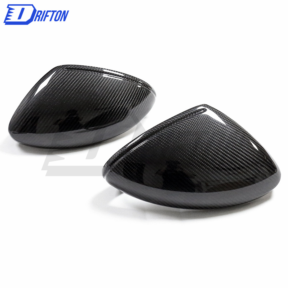 Dry Carbon Fiber Mirror Cap (replacement) RHD For Porsche 718 Cayman Boxster 2016-2020