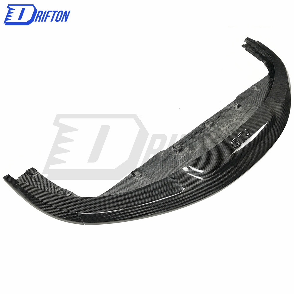 GT4 Style Half Dry Carbon Fiber Front Bumper For Porsche 718 Cayman Boxster 2016-2019
