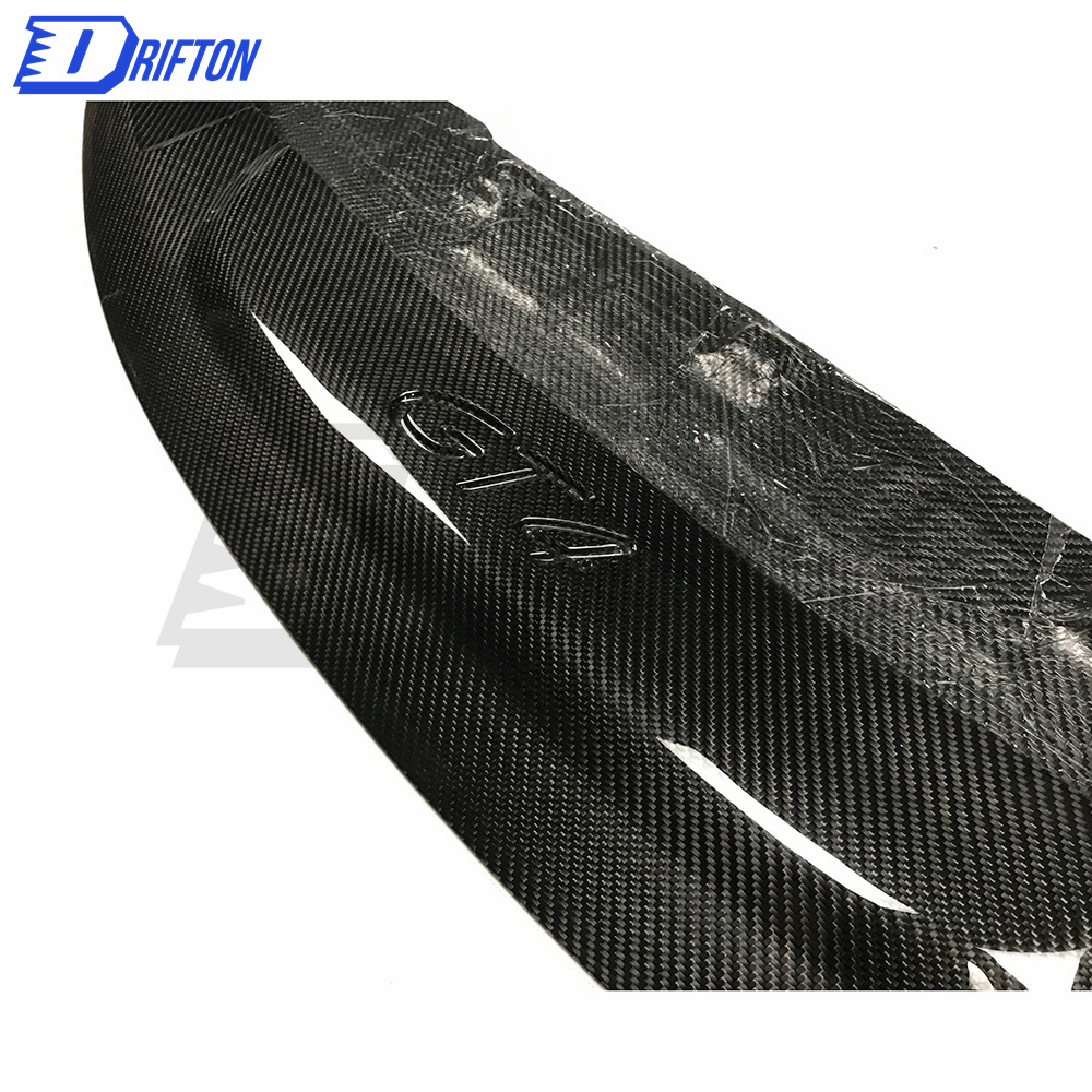 GT4 Style Half Dry Carbon Fiber Front Bumper For Porsche 718 Cayman Boxster 2016-2019