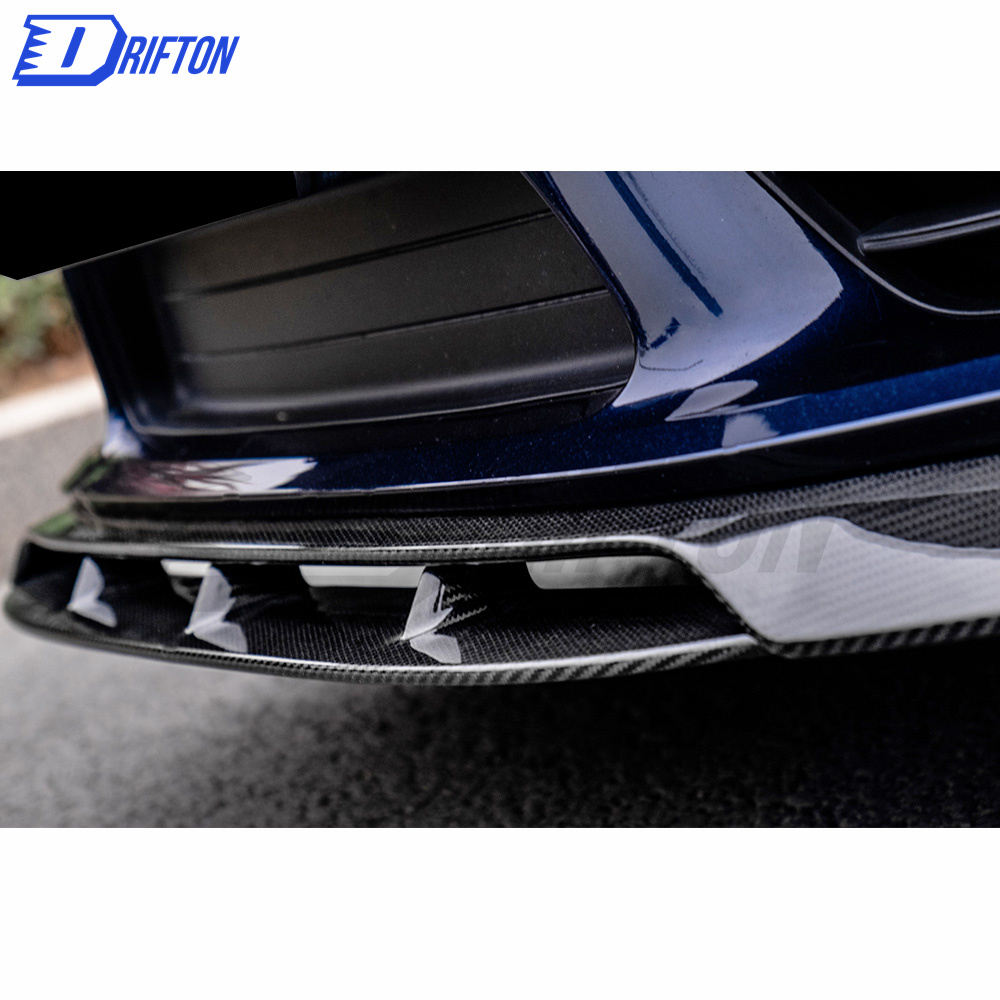 Paktechz Style Dry Carbon Fiber Front Lip For Porsche Boxster Cayman 718 2016-2020