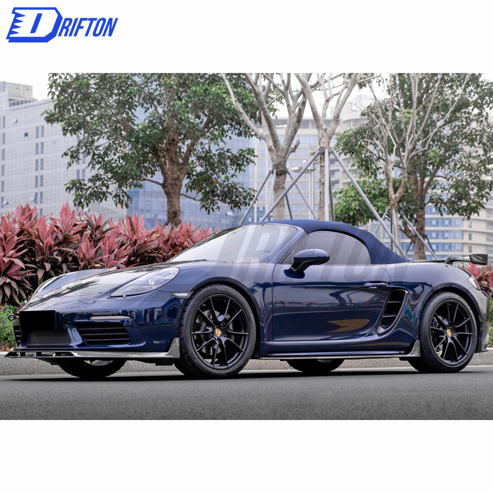 Paktechz Style Dry Carbon Fiber Rear Diffuser For Porsche Boxster Cayman 718 2016-2020