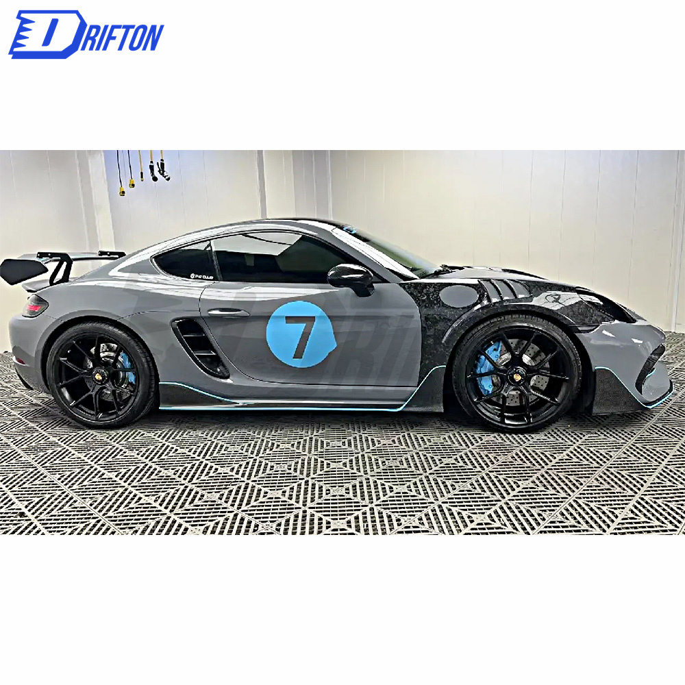 PD Style Half Carbon Fiber Body Kit For Porsche 718 Cayman Boxster 2016-2020