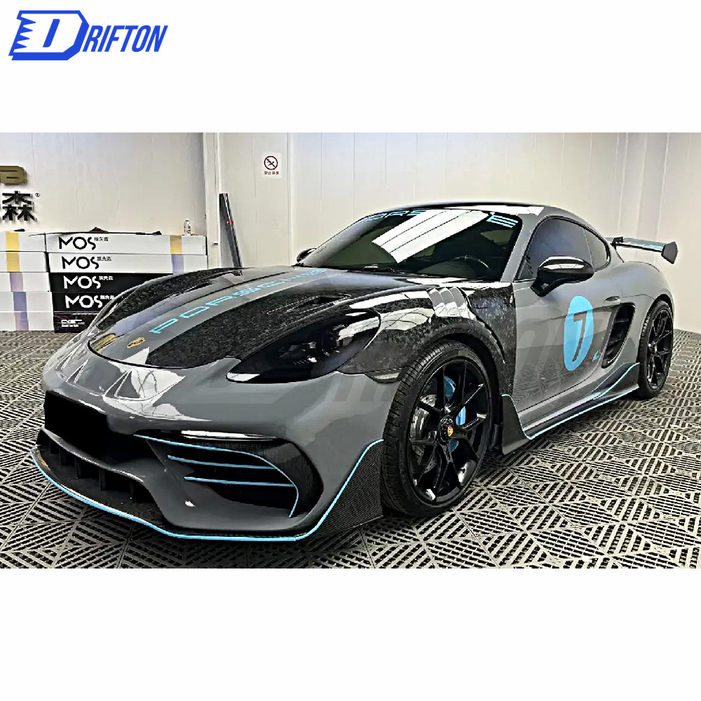 PD Style Half Carbon Fiber Body Kit For Porsche 718 Cayman Boxster 2016-2020