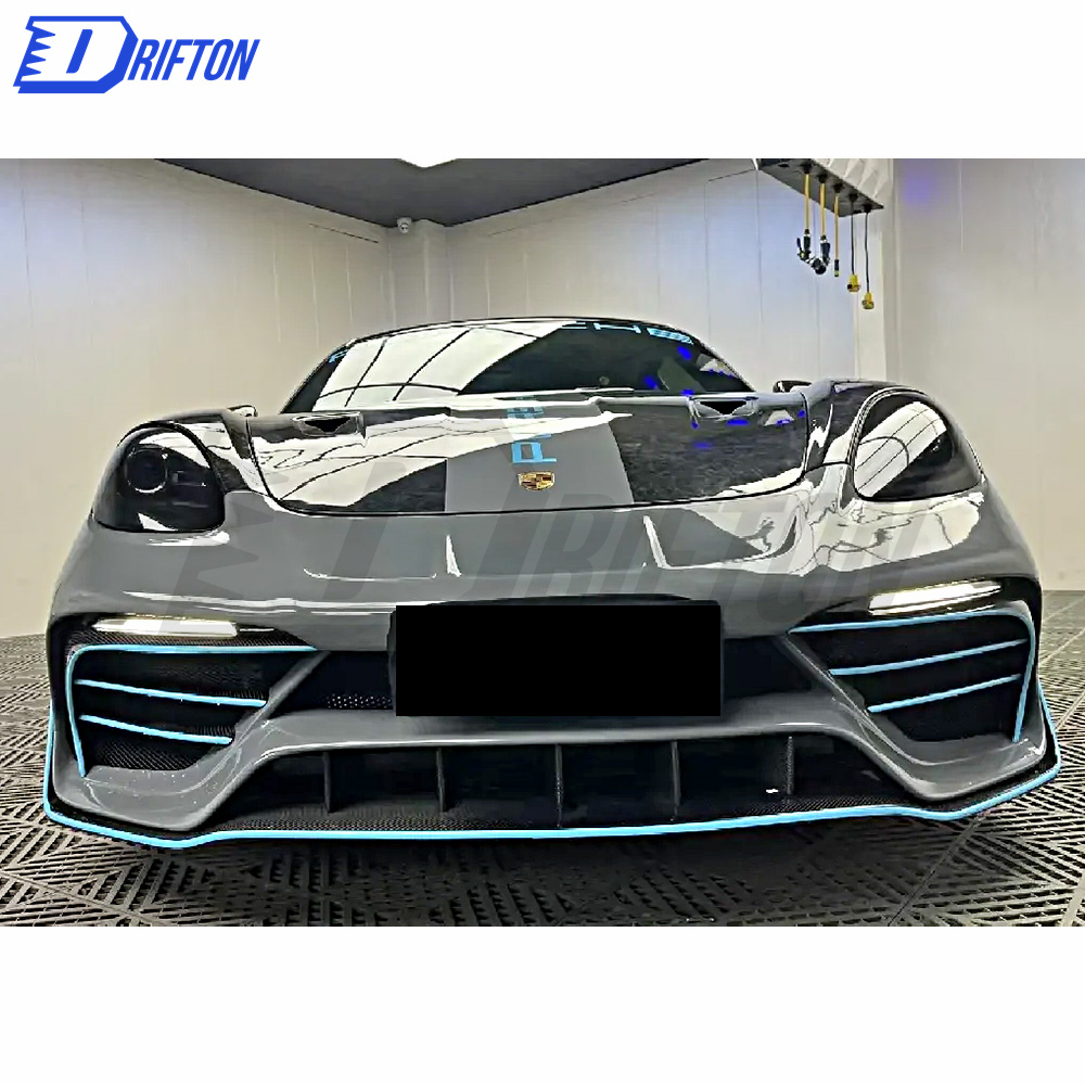 PD Style Half Carbon Fiber Body Kit For Porsche 718 Cayman Boxster 2016-2020