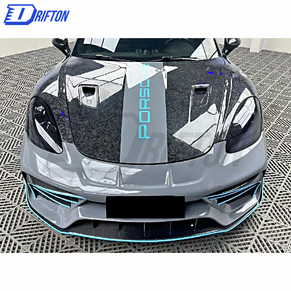 PD Style Half Carbon Fiber Body Kit For Porsche 718 Cayman Boxster 2016-2020