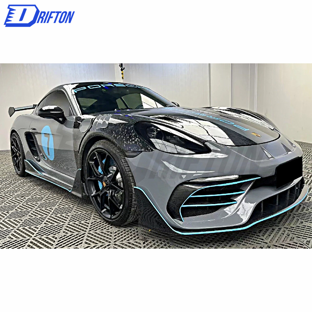 PD Style Half Carbon Fiber Body Kit For Porsche 718 Cayman Boxster 2016-2020