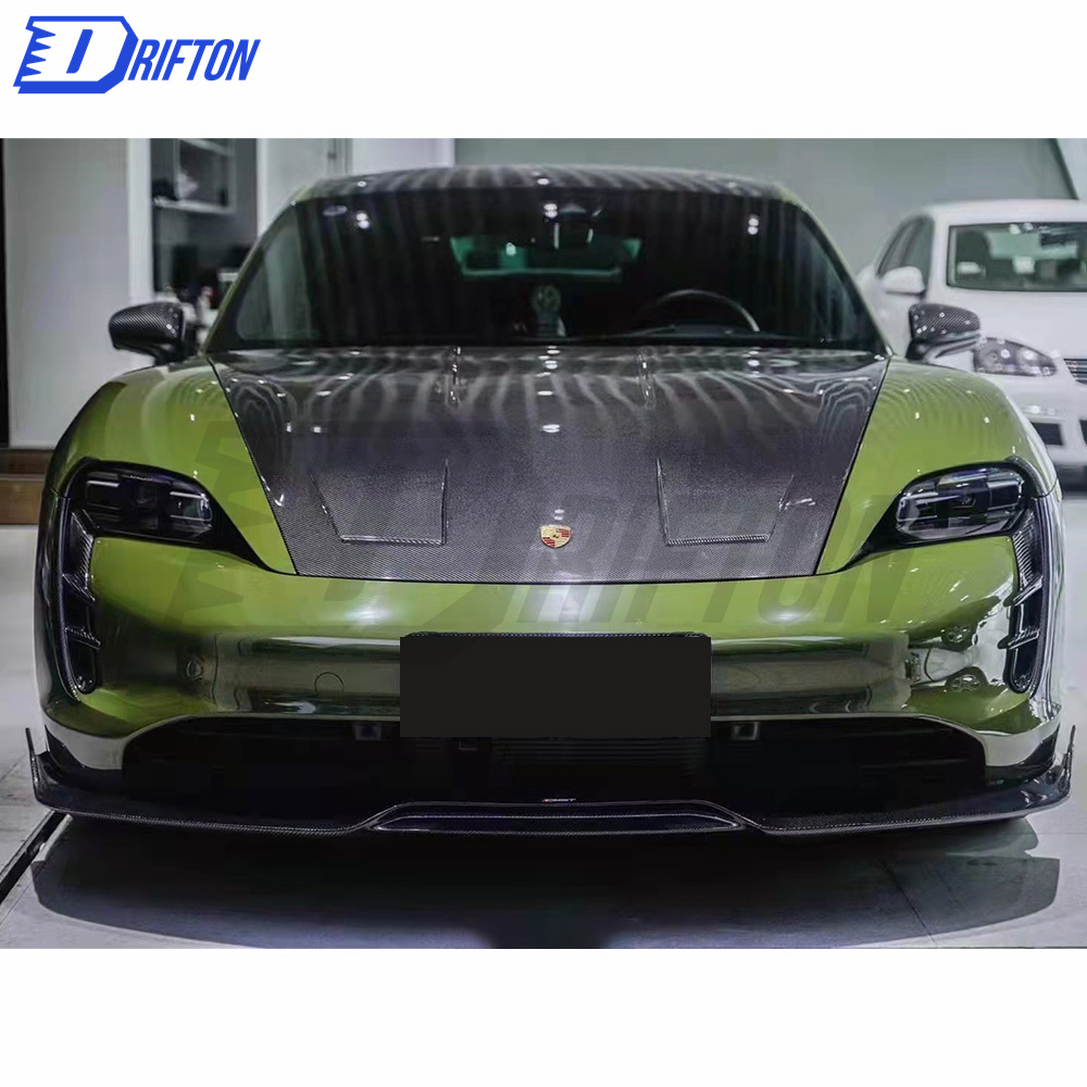 CMST Style Carbon Fiber Front Lip For Porsche Taycan 4S 2019-2020