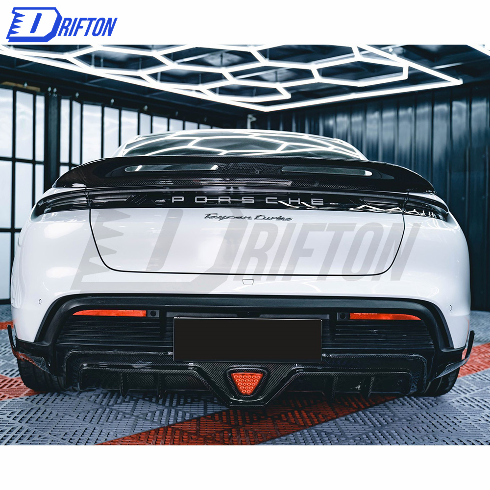 CMST Style Carbon Fiber Rear Diffuser For Porsche Taycan Turbo 2019-2020