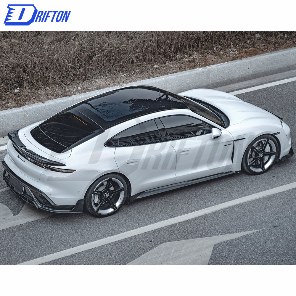 CMST Style Carbon Fiber Side Skirt For Porsche Taycan 4S Turbo 2019-2020